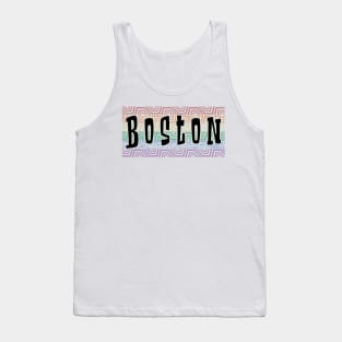 LGBTQ PATTERN AMERICA BOSTON Tank Top